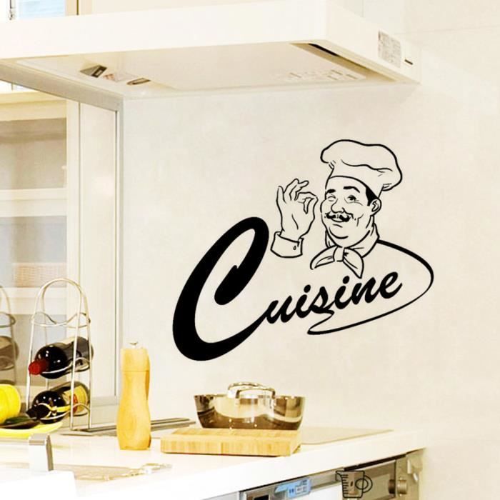 Creative Dessin Anime Stickers Muraux Pour Cuisine Decoration A La Maison Cdiscount Maison