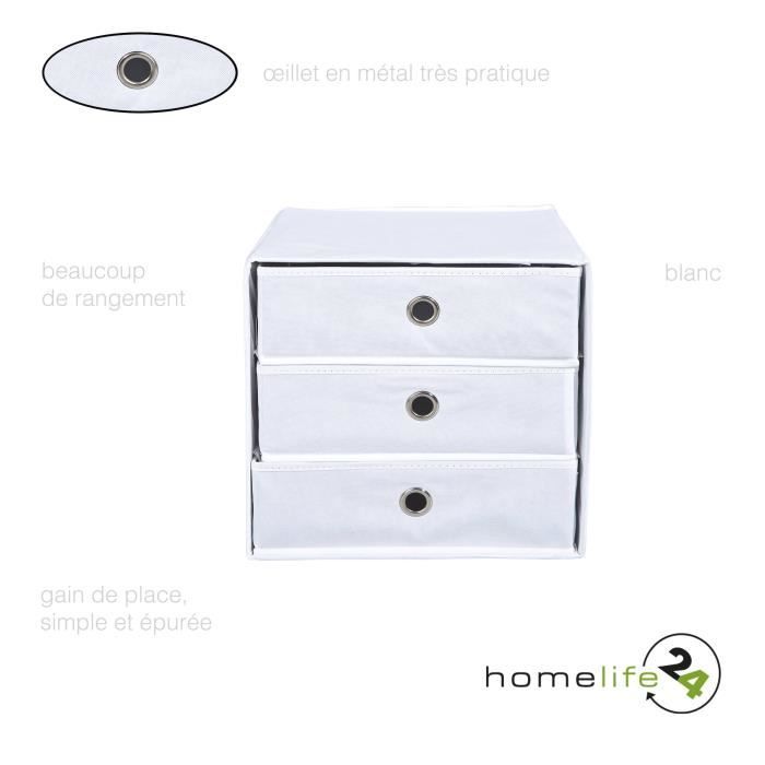 Boite Rangement Boite Carree Panier Rangement Panier Tissu Carre Panier Rangement Tissu Boite Rangement Tissu 3 Tiroirs Blanc Achat Vente Boite De Rangement Soldes Sur Cdiscount Des Le 20 Janvier Cdiscount