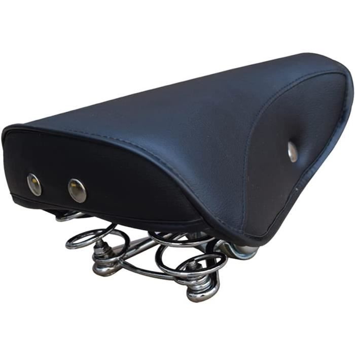 Selle De Vélo Cuir Vintage Marron – Universelle, Confortable, Fabriquée En Cuir De Bœuf