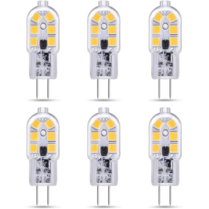 Ampoule G4 LED 12V 2W Blanc Chaud 3000K, 200lm, Équivalent Lampe