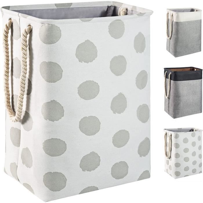 Grand Panier à Linge Pliable Avec Poignées Style Mandala Bohème Indien