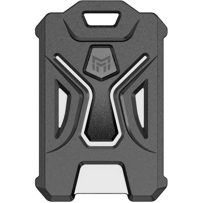 Porte-badge Double Carte Polycarbonate - 2 Emplacements + 2 Glissières - Format Carte De Crédit 54x86 Mm