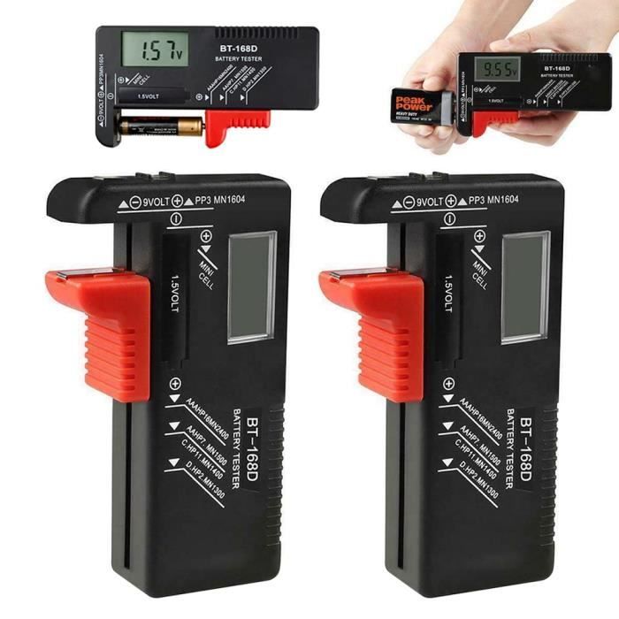 Testeur De Piles - MEN Generique - BT-168D - Universel - AA, AAA, C, D, 9V - Vérification Rapide - Foto 3