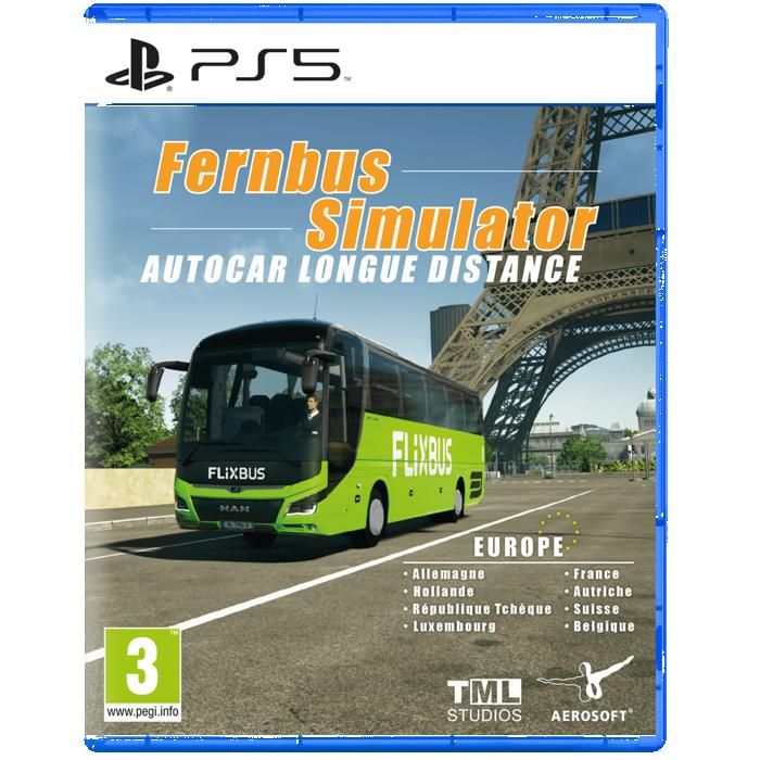Jeu Vidéo Fernbus Simulator PS5 Autocar Longue Distance Simulation Blu Ray