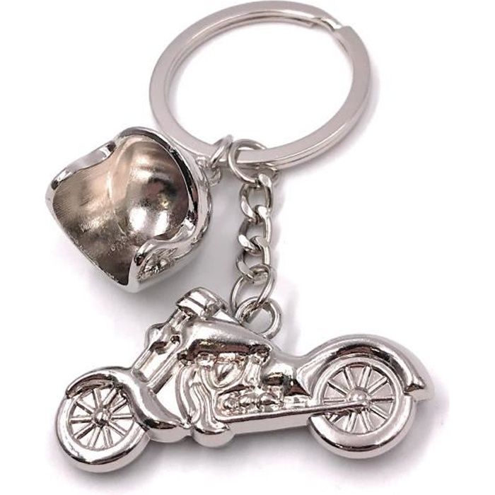 UOOOM 3D M/étal Porte-cl/és Moto Key Chain Motorbike Porte Clefs pour Homme