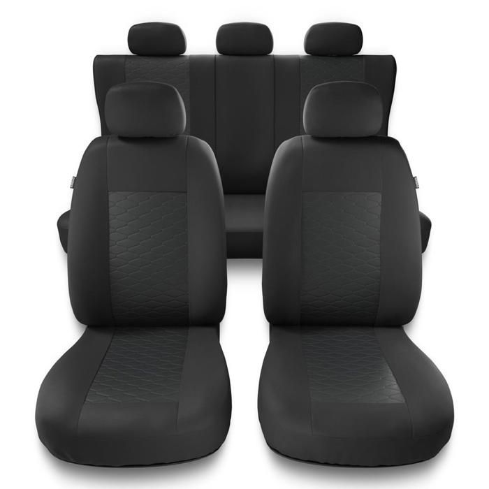 Lot de 2 Housses de Protection universelles pour Renault Twingo Gris