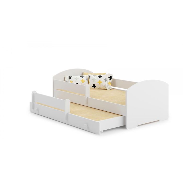 Lit enfant LUK simple 160x80 gigogne avec matelas