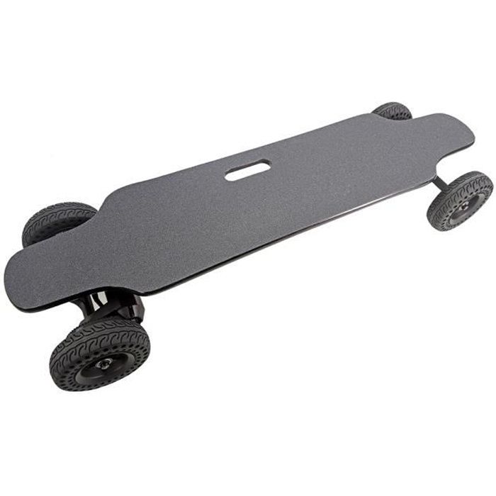 Planche à roulettes électrique longboard tout-terrain de 36,6 pouces SUV  avec pneu à double moteur Roues + roues échangeuses en PU - Cdiscount Auto