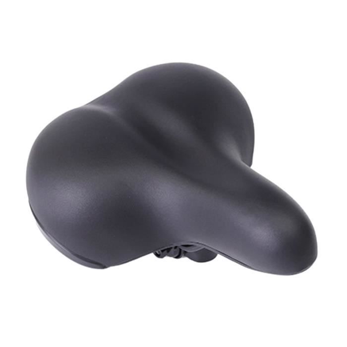 Selle De Vélo Grande Taille – Confortable Et Très Souple – Noire – Neuve