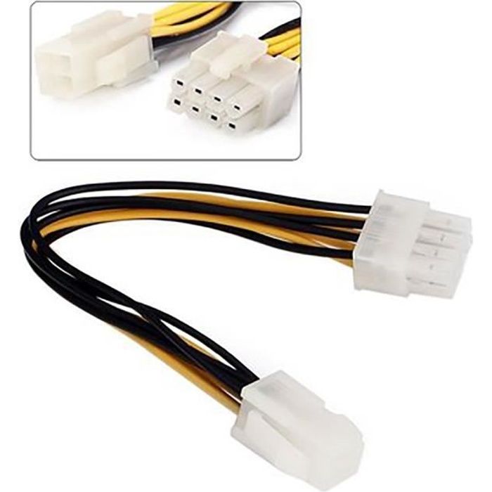 Adaptateur Molex 4 broches mâle > Molex 4 broches femelle