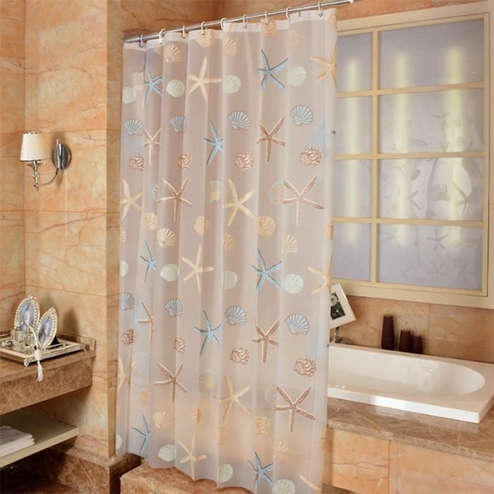 Hnmdmyi Rideau De Douche Océan Nautique 180x200 Cm – Pieuvre Drôle Vintage, Carte Du Monde, Plage, Récif Corallien, Turquoise Étanché Avec Crochets