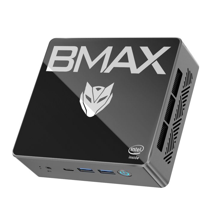 BMAX B4 Plus Mini PC Windows 11 PC Intel N100 16GB 512GB SSD 2*HDMI 1*Type-C Supports 4K@60Hz 750MHz Intel UHD Graphics