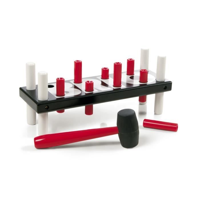 Banc à Taper Tap'Tap BRIO - Jeu En Bois Pour Enfant Dès 2 Ans - Avec Marteau En Caoutchouc - Développe La Coordination