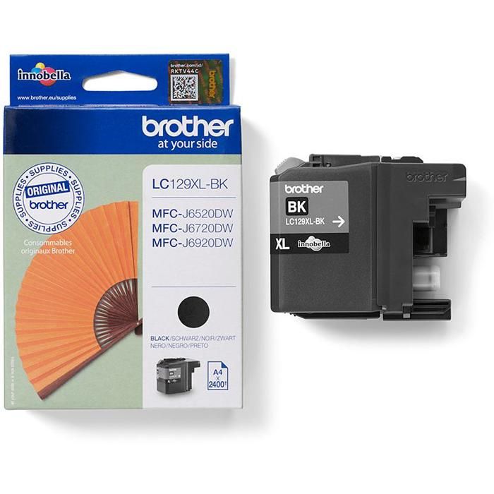 Cartouche dencre Brother LC129XLBK – Noir – pour MFC J6520DW J6720DW J6920DW