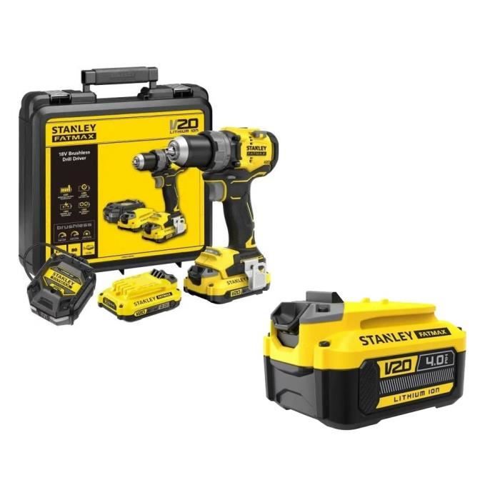 Perceuse visseuse STANLEY FATMAX SFMCD725D2K QW 80 Nm 18V 15 réglages de couple - vue 3
