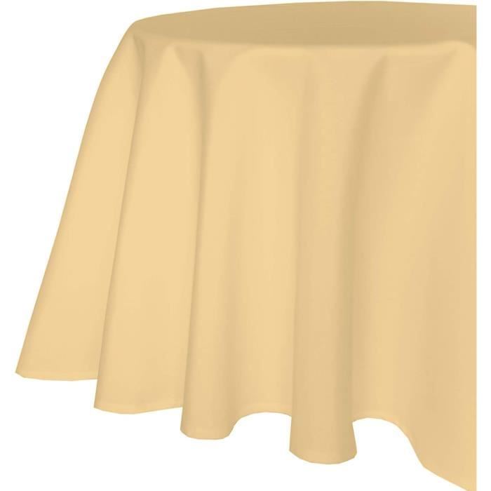 Nappe Rectangulaire Homaxy Aspect Lin 140x300 Cm – Imperméable Anti-Taches, Beige Élégant Intérieur & Extérieur