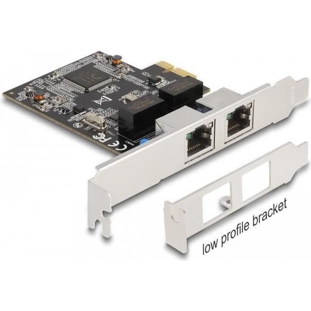 Carte PCI Express DeLOCK 88615 – 2 x RJ45 Gigabit LAN 1000 Mbps - vue 2