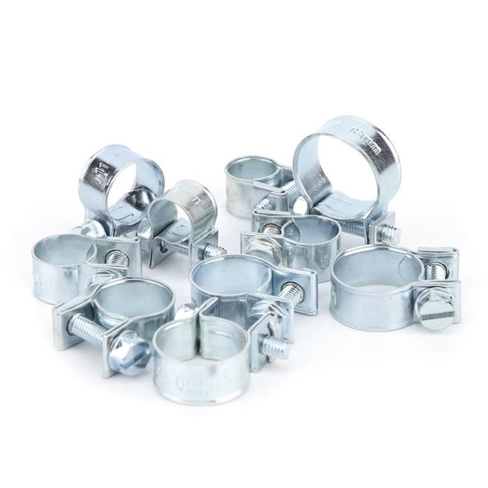 Lot De 30 Colliers De Serrage à Ressort Acier Inox 304 – ID Naturel 3 Mm, Max 3,5 Mm, Pour Tuyaux Carburant, Eau, Air