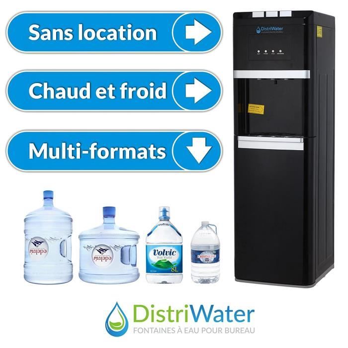 Distributeur Deau Fraîche Ou Chaude La Fontaine à Eau Réfrigérée Distriwater Multi Bonbonnes Chaud Et Froid Pour Le Bureau
