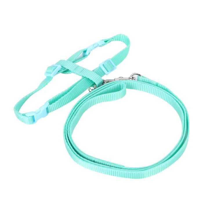 Harnais Et Laisse Pour Petit Animal - Hamster, Lapin, Furet - Taille Réglable, Cloche Intégrée - Doux, Sécurisé, Anti-fuite - 4