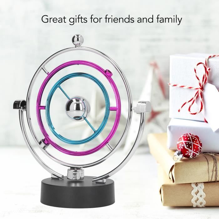 Gyroscope électronique à mouvement perpétuel, merveilleux plateau rotatif qui tourne pendant des heures, charmant jouet magnétique, décoration de la maison