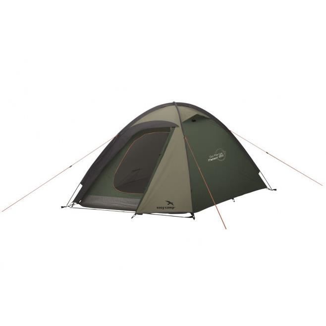 La tente de camping Easy Camp Meteor 200 Vert est une toile de tente en polyester composée de 1 chambre pouvant accueillir 2 person