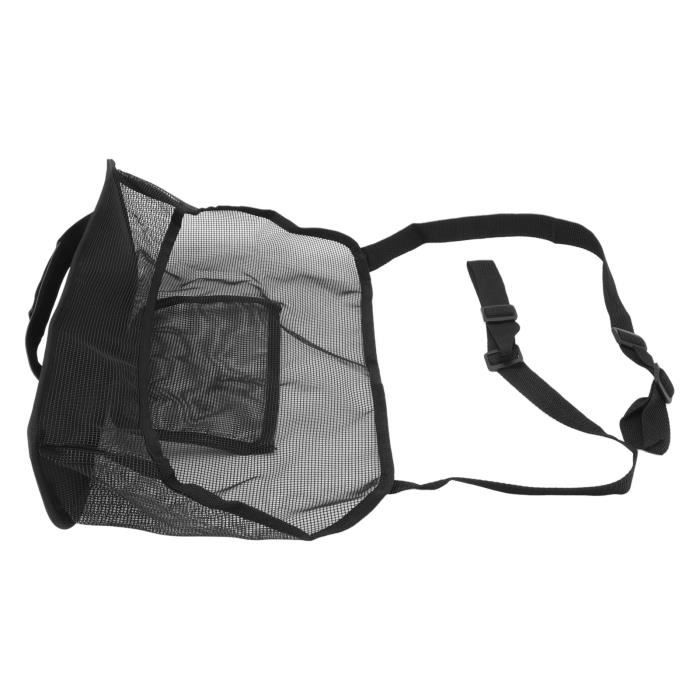 Lirex Organisateur De Sacs à Main 6 Poches - Rangement Suspendu Écharpes Chapeaux Leggings - Fermeture Éclair - Noir
