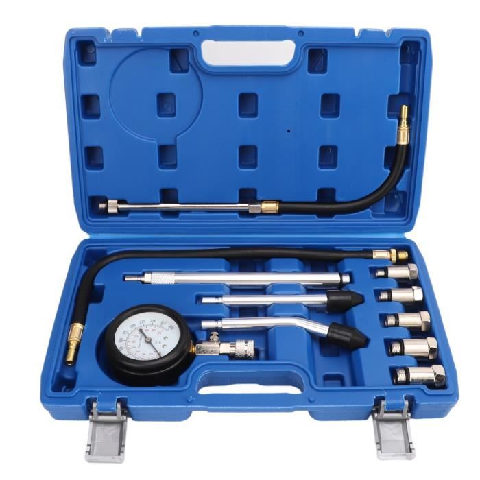 Testeur Pression Carburant KATSU 0-100 PSI - Kit Diagnostic Pompe Injection Essence/Diesel