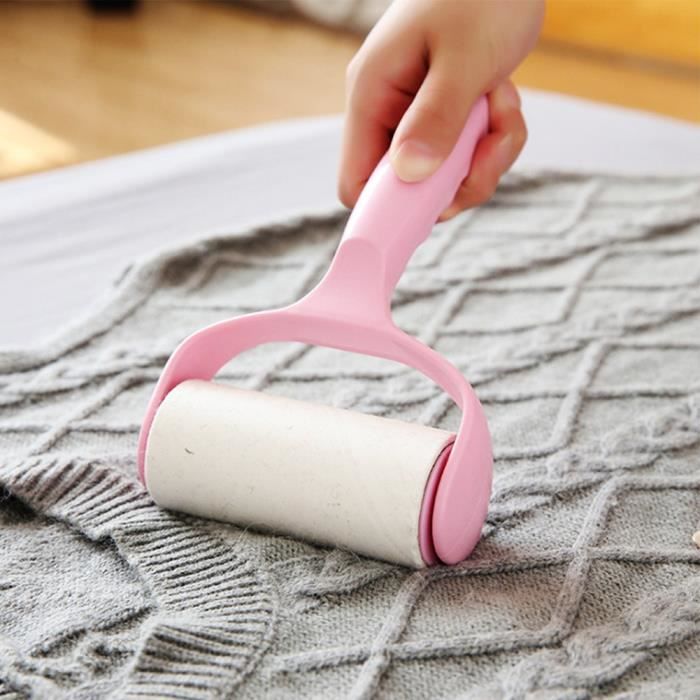 Lint Roller Menage Portable Lint Dust Roller Vetements Fluff Cleaner Pet Hair Remover Brush Outils de droguerie vetement Cdiscount Electromenager