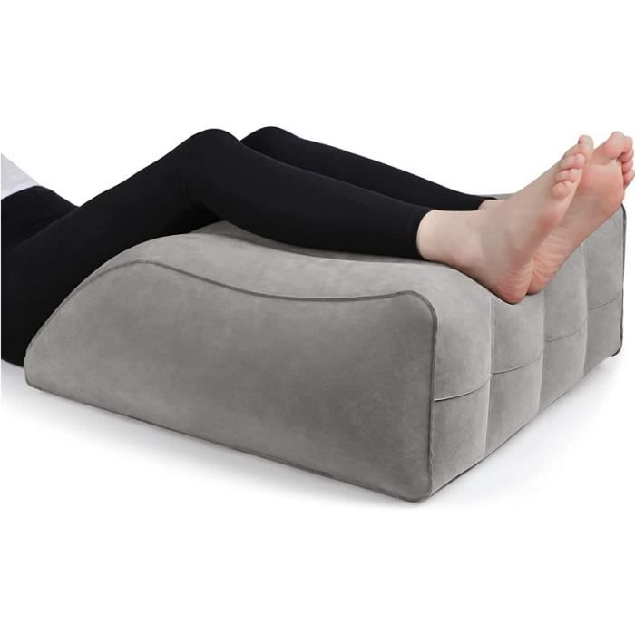 Coussin De Surélévation Pour Jambes Gonflable - Oreiller Ergonomique 45° - Améliore La Circulation Et Réduit Les Gonflements - Pour Sommeil Et Récupération - 2