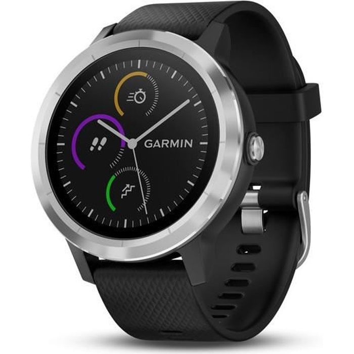 GARMIN Vivoactive 3 Silver Montre connect e GPS Cardio Noir