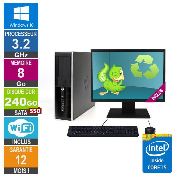 Vente PC Portable PC HP Pro 6300 SFF Core i5-3470 3.20GHz 8Go/240Go SSD Wifi W10 + Ecran 22 pas cher Vente PC Portable PC HP Pro 6300 SFF Core i5-3470 3.20GHz 8Go/240Go SSD Wifi W10 + Ecran 22 pas cher