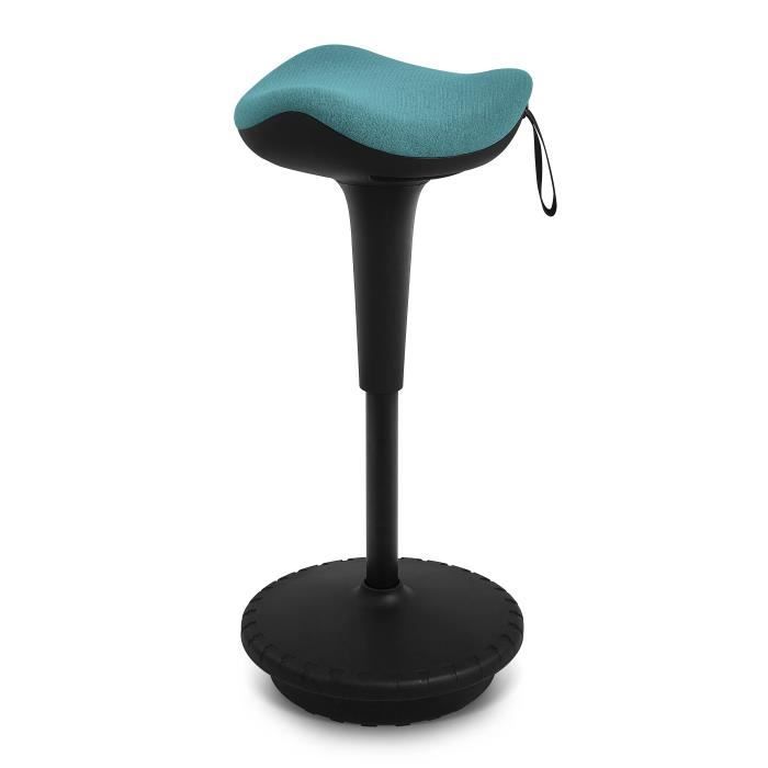 tabourets de bureau debout, chaise de bureau ergonomique, tabouret assis pivotant réglable en hauteu - bleu - iwmh