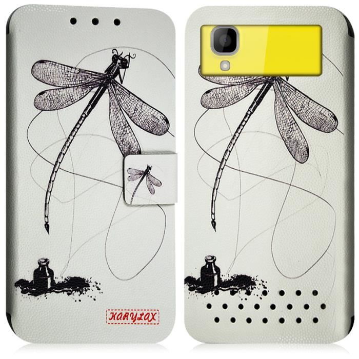 KARYLAX Etui Pochette XL Motif LM01 pour Polaroid Link A5, Phantom 5, Sky 5
