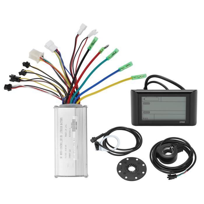 Kit Conversion Vélo électrique 20" 250W 36V - Roue Avant, écran LCD, Accélérateur, Pour VTT Et Ville