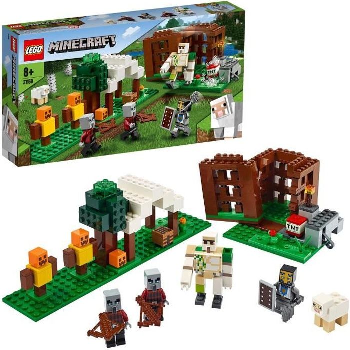 Lego®minecraft™ 21244 - l'avant-poste de l'epee, jeux de constructions &  maquettes