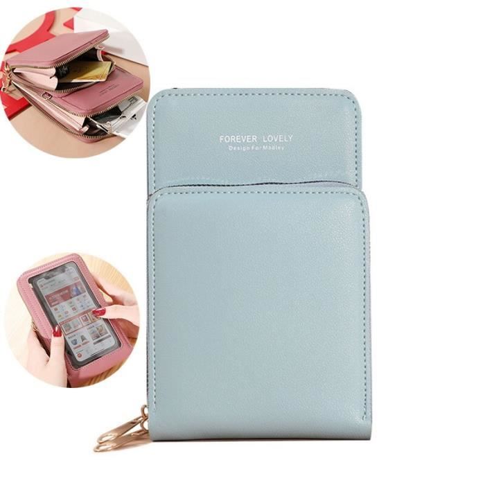 Portefeuille Bracelet En Cuir Pour Homme - Pochette Avec Fermeture éclair - Organisateur Cartes Et Argent