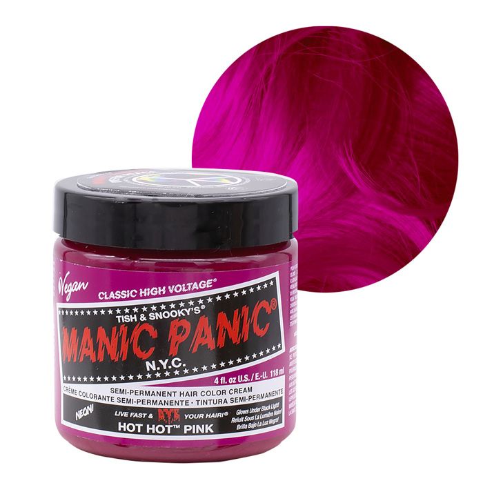 Teinture pour cheveux coloration semi-permanente 118ml - Hot Pink
