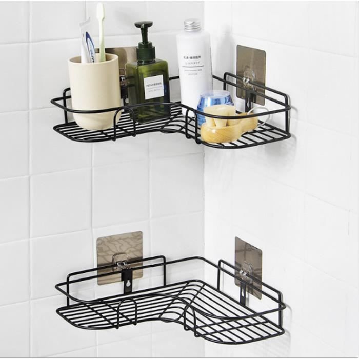 1 Pcs Coin Etagere Salle De Bains En Fer Forge Stockage Rack