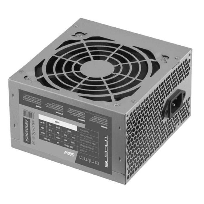 Boîtier Moyen-tour Mars Gaming + Alimentation 500W – Noir, Occasion, Fonctionnement Parfait