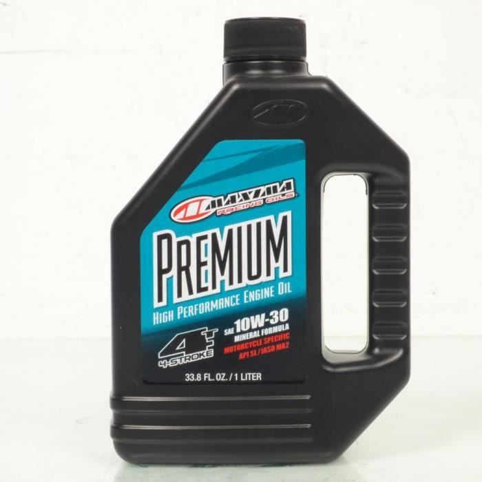 Huile moteur minéral 1L Maxima 10W30 pour moto 4 temps 10W30 API SL JASO MA2 Cdiscount Auto