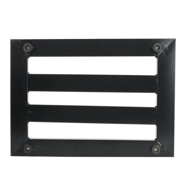Pédalier Portable En Métal Noir Pour Pédales D'Effets Guitare - Support Robuste 370x270mm