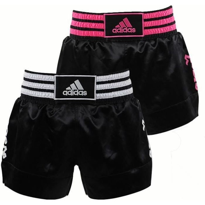 ADIDAS Short de boxe thai - Noir et blanc