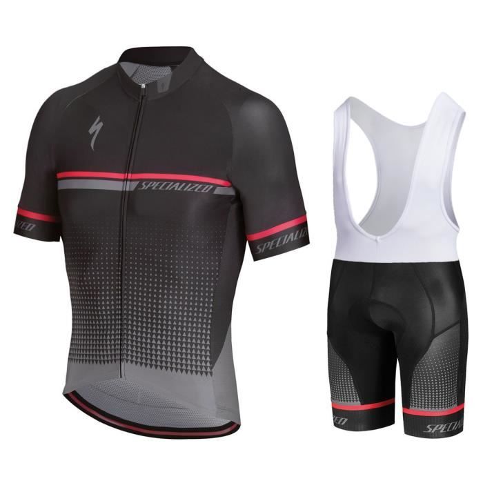 Specialized Tenue De Velo Maillot De Cyclisme Homme Et Femme Ete Cuissard Avec Bretelle Vtt Gel Ensemble De Vetement Equipe De Pro Prix Pas Cher Cdiscount
