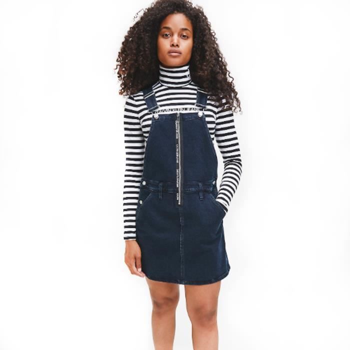 Calvin Klein Style salopette Robe femme Bleu Cdiscount Pret a Porter