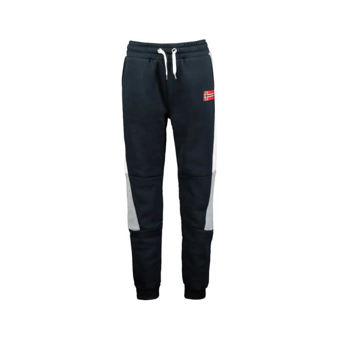 pantalon de jogging homme - geographical norway - molem - bleu - multisport - liens de resserrage à la taille