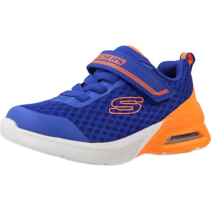Skechers Basket Skechers 136667 Bleu - Garçon - Enfant - Textile - Lacets - Plat