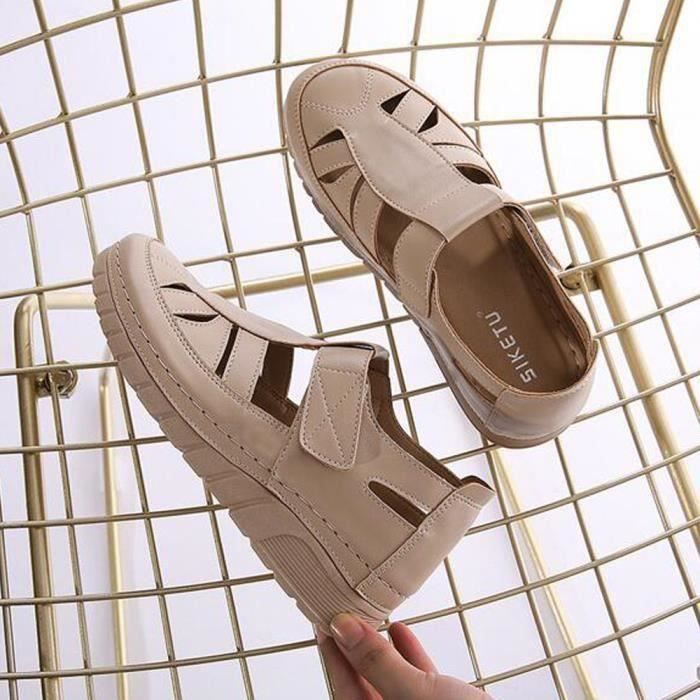 Sandale Helios noir - Sandales compensées Femme