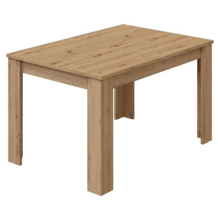 Table à manger extensible coloris chêne nordique - longueur 140-190 x hauteur 78 x profondeur 90 cm Table à manger extensible coloris chêne nordique - longueur 140-190 x hauteur 78 x profondeur 90 cm
