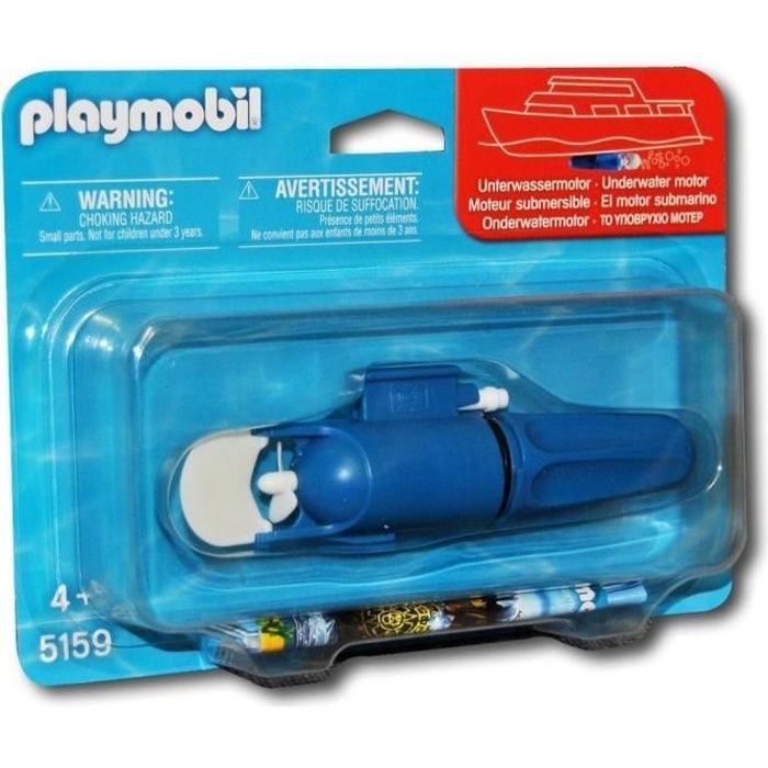 Playmobil - Voiture avec bateau et moteur submersib